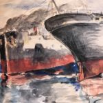 Cargos dans le port de Sète de Paul Valéry